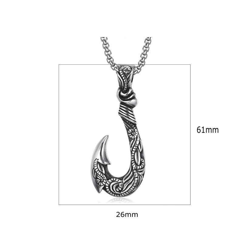 Celtic Metal Hook Necklace